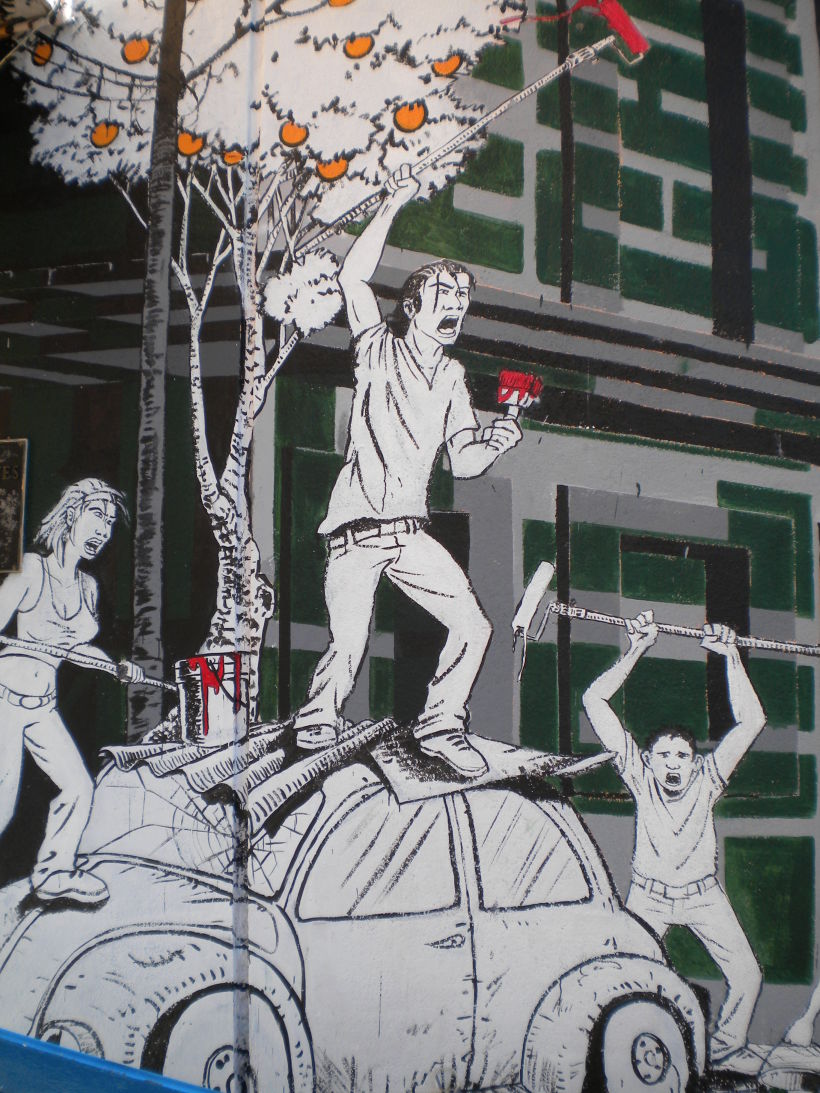 Mural "Revolución" en la F.E.G. 18