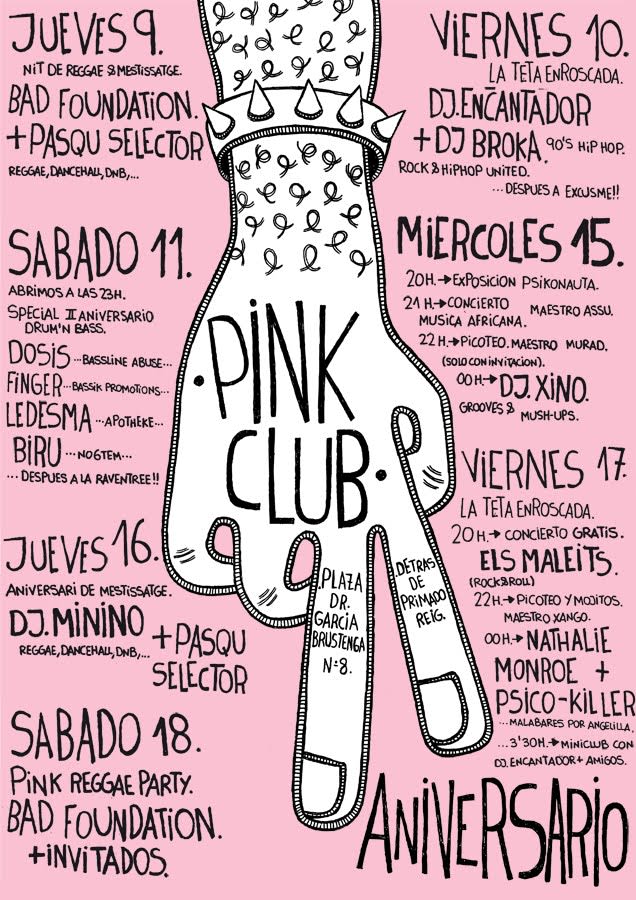 "Carteles Pink Club" 10