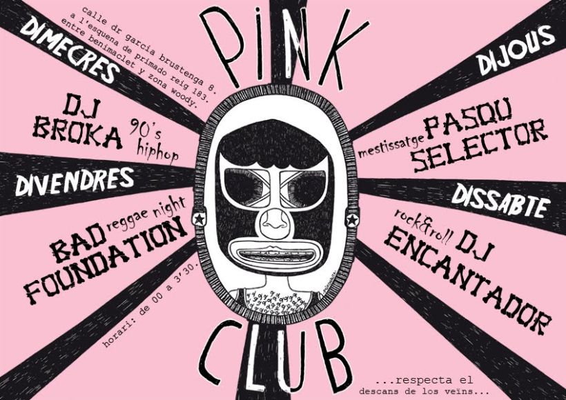 "Carteles Pink Club" 12