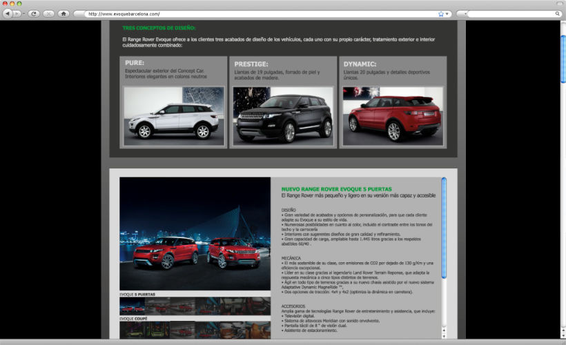 Web - Landing Page Range Rover 2