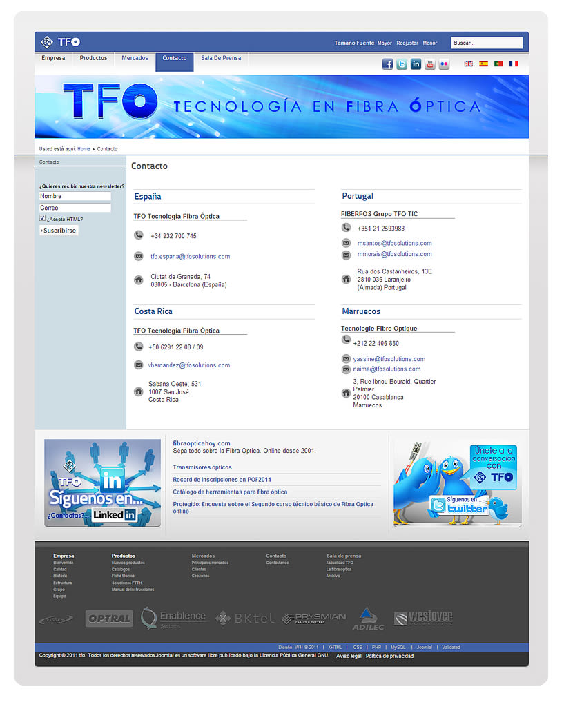 TFO (Technology Fiber Optic) 11
