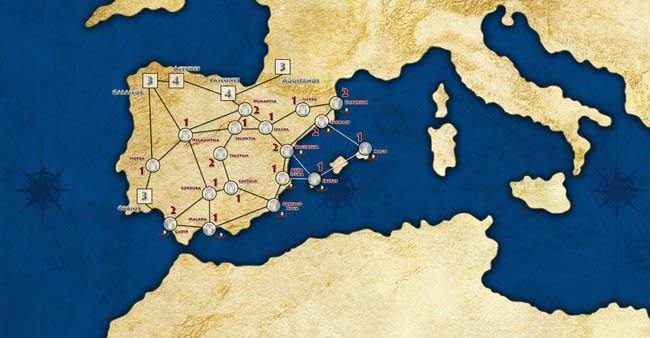 Tablero Imperios del Mediterráneo (Juego de Mesa) 2