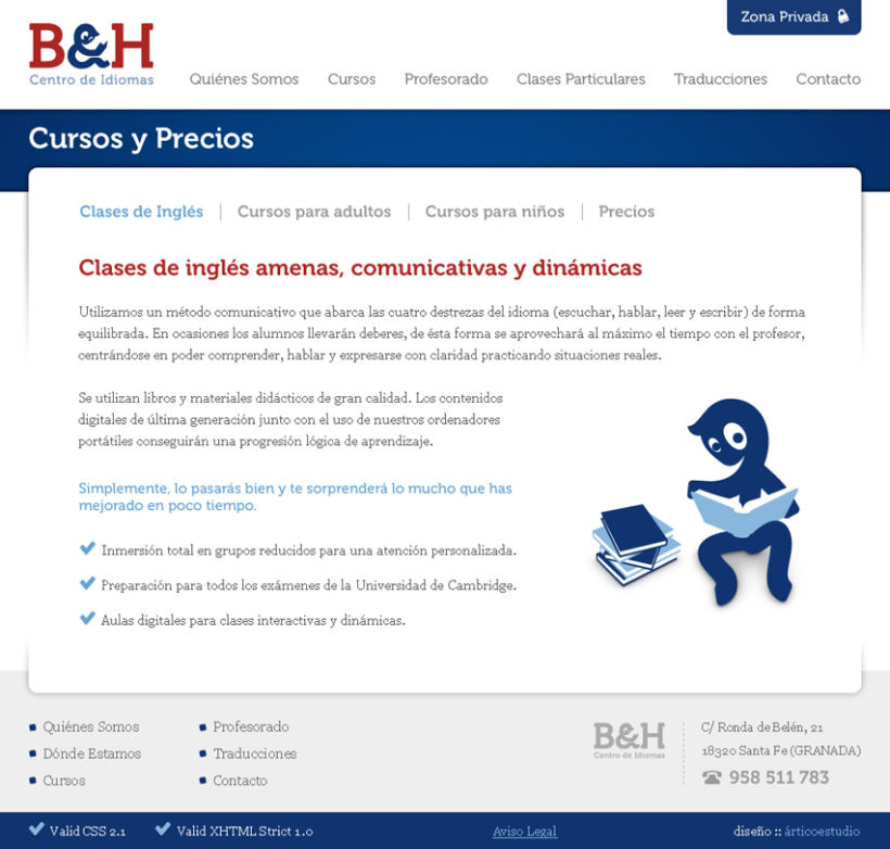 Sitio Web Idiomas B&H 4