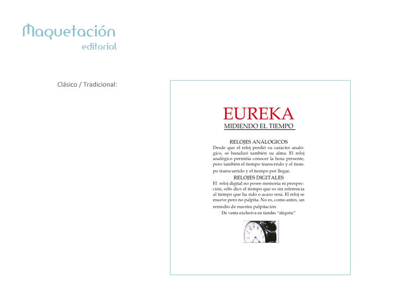 Maquetación Editorial Eureka 3