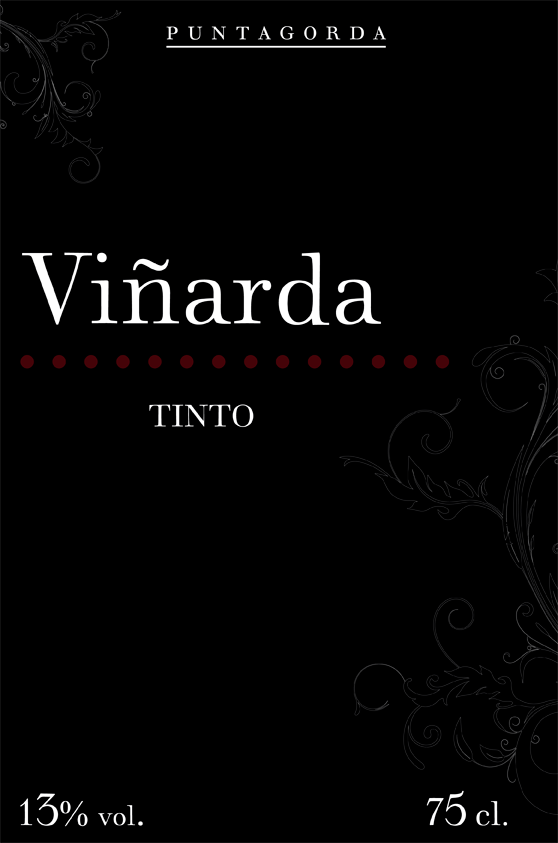 Propuesta etiquetado botella de vino Viñarda 2
