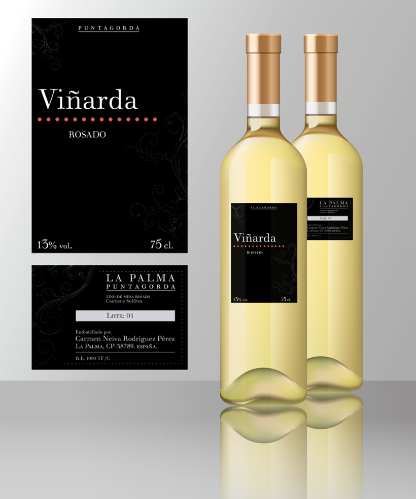 Propuesta etiquetado botella de vino Viñarda 4