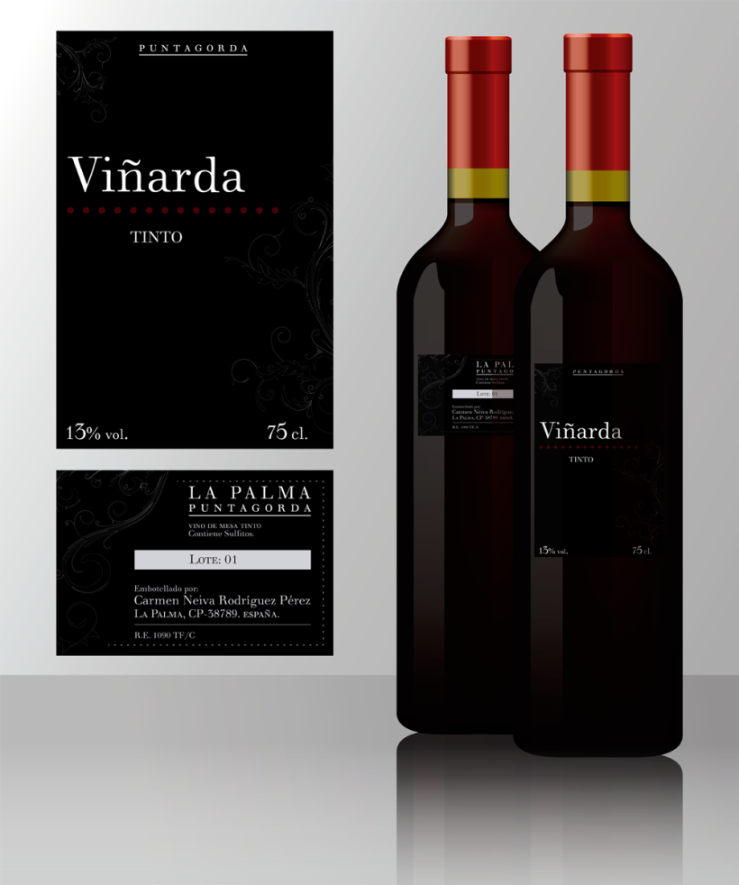 Propuesta etiquetado botella de vino Viñarda 5