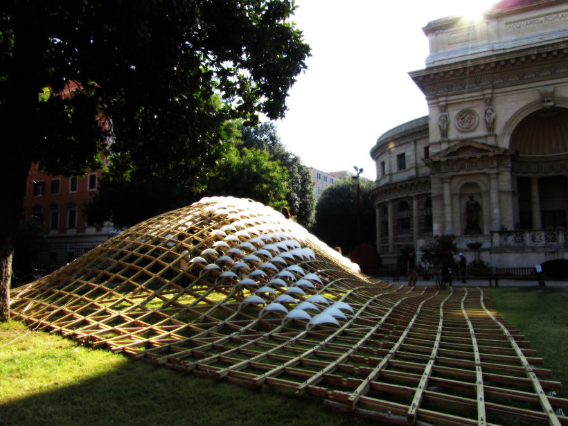 Wood Gridshell Pavilion - Roma 4