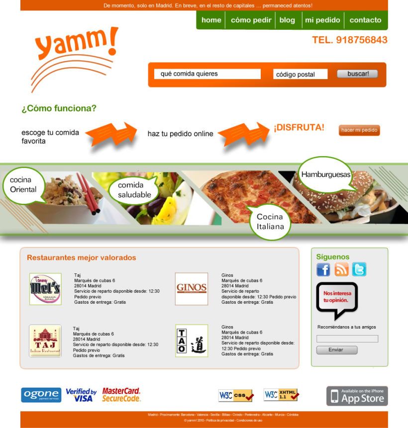 página web de Yamm 1
