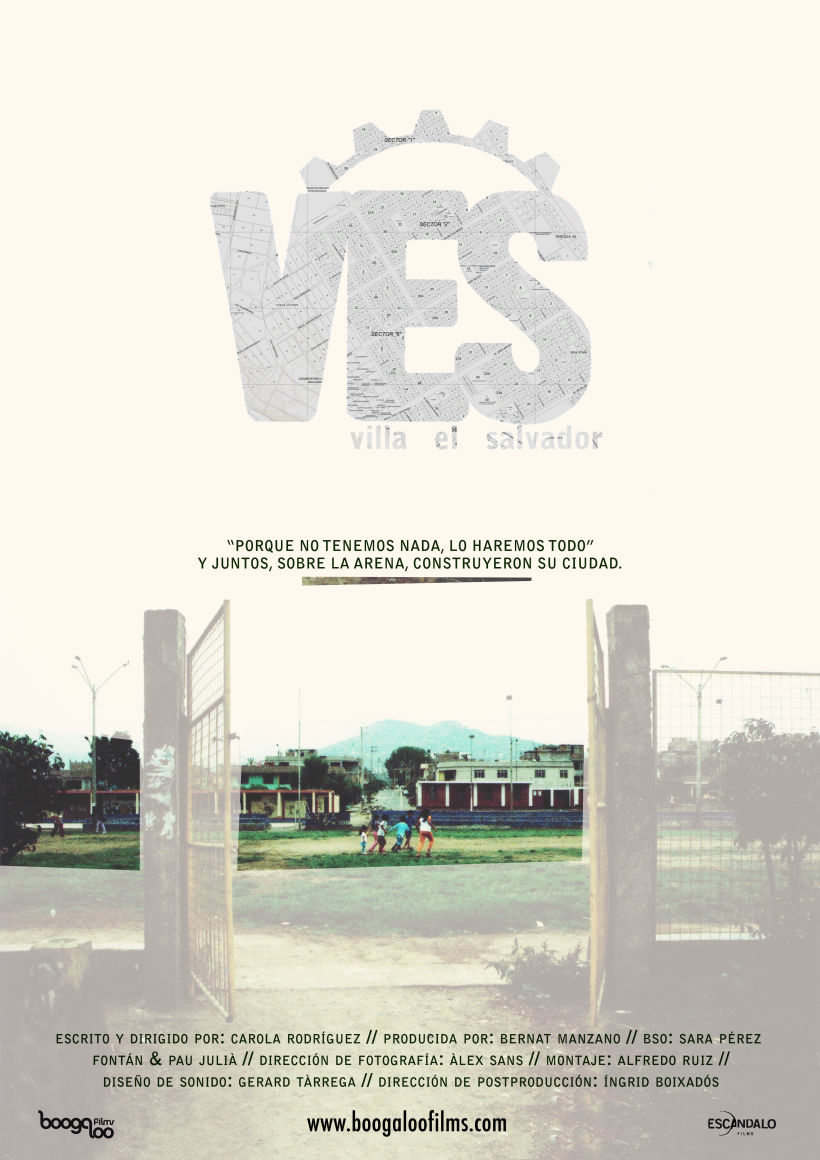 Gráfica del documental VES, Villa el Salvador 1