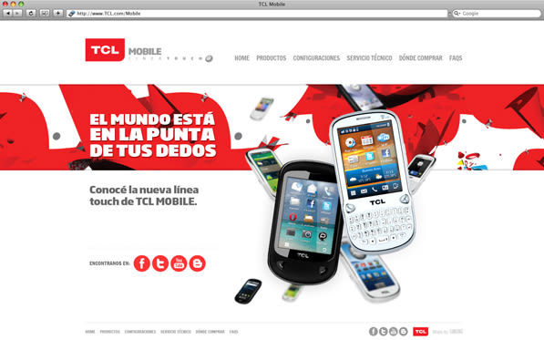 TCL mobile website 2
