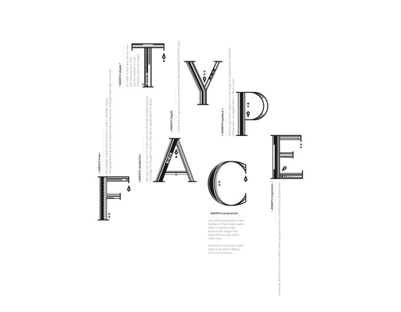 AVANTH typeface 10