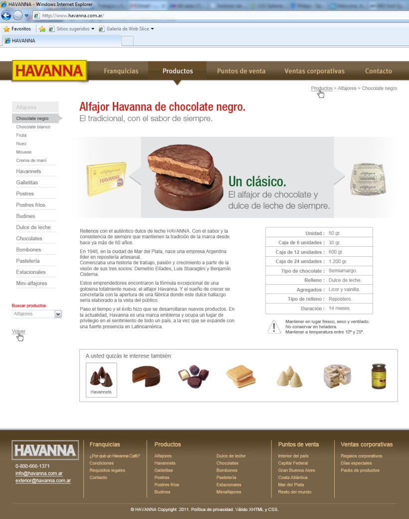Sitio web Havanna 7