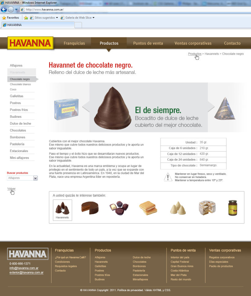 Sitio web Havanna 6