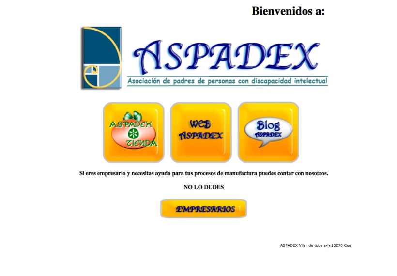 Web de la Asociación ASPADEX 1