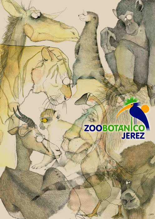 Ilustración animales del Zoo (Jerez) 23