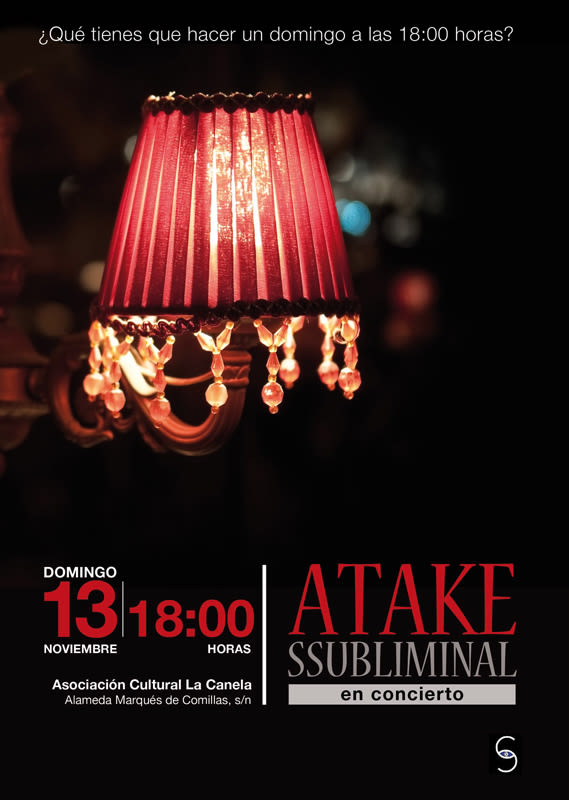 Atake Subliminal: Cartel concierto La Canela (Cádiz) 2
