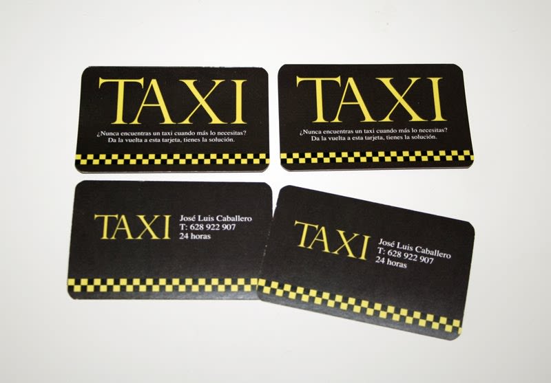 Tarjetas personales para taxista 3
