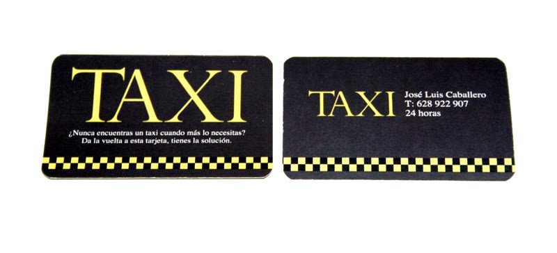 Tarjetas personales para taxista 2