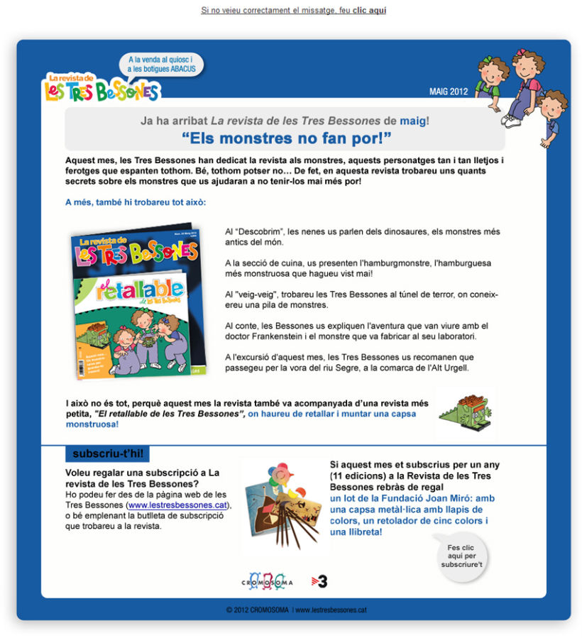 e-mailing La Revista de Les Tres Bessones 1