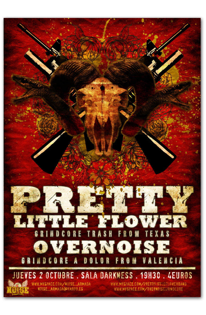 PRETTY LITTLE FLOWER + OVERNOISE | Poster 1