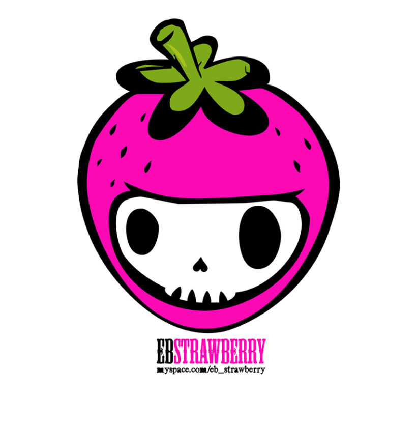 EB STRAWBERRY SHOP | Logo + Pegatina 1