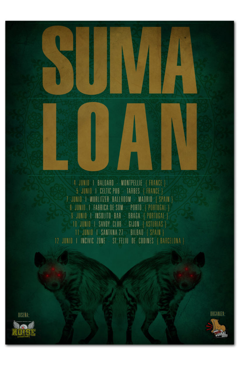 SUMA + LOAN | tour poster 1