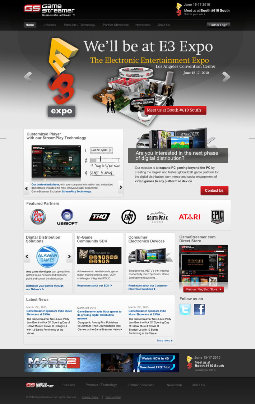Game Streamer - Diseño Web 2