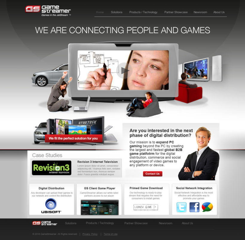 Game Streamer - Diseño Web 1