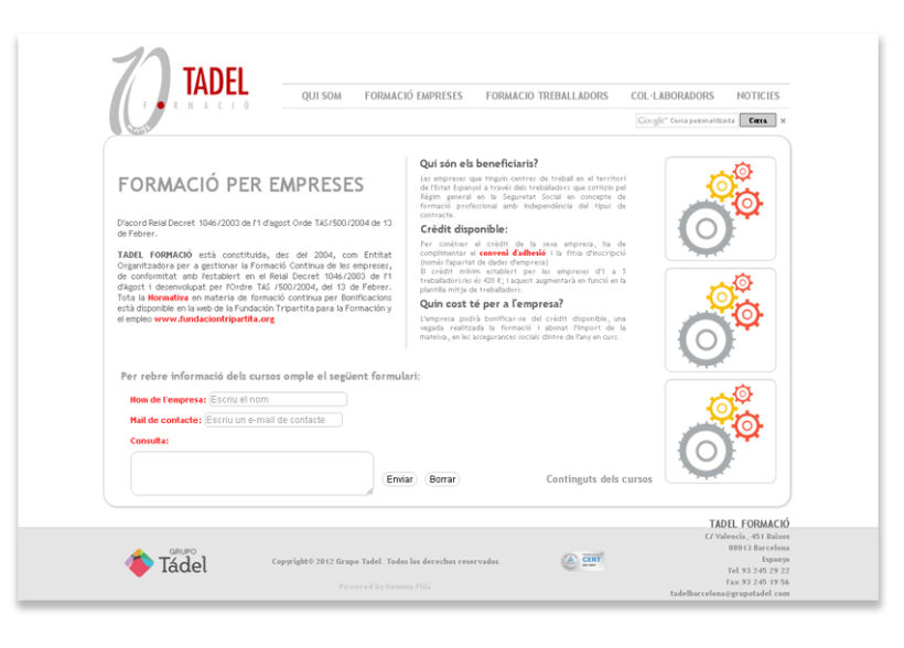 Propuesta Re-diseño Web Tadel Formació 3