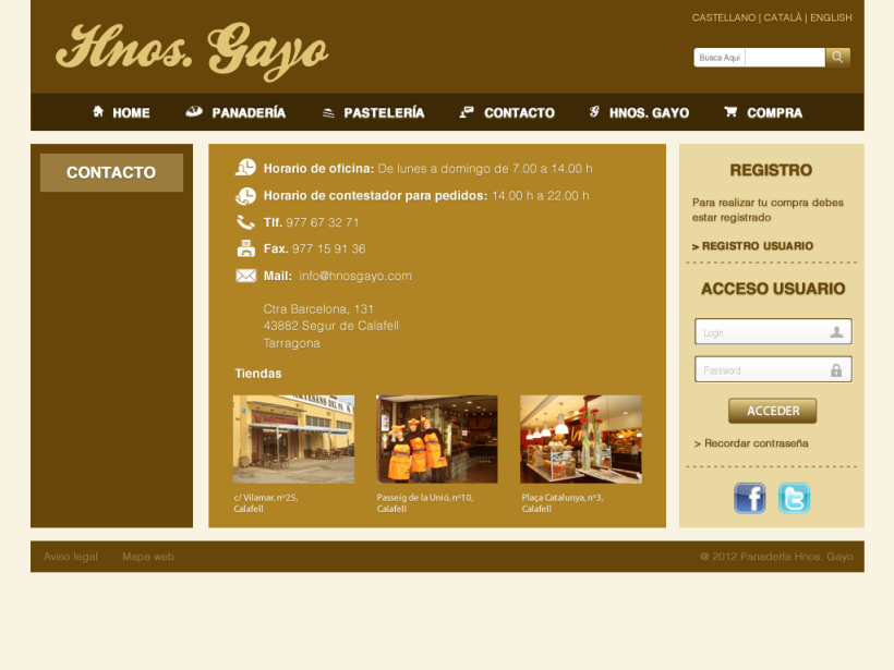 Web Panadería Hnos. Gayo 5
