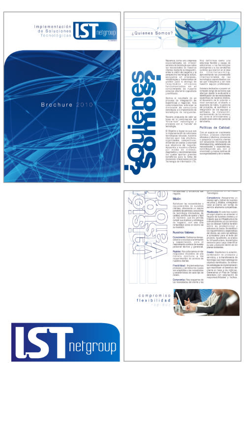 logotipo y broshure para IST netgroup 1