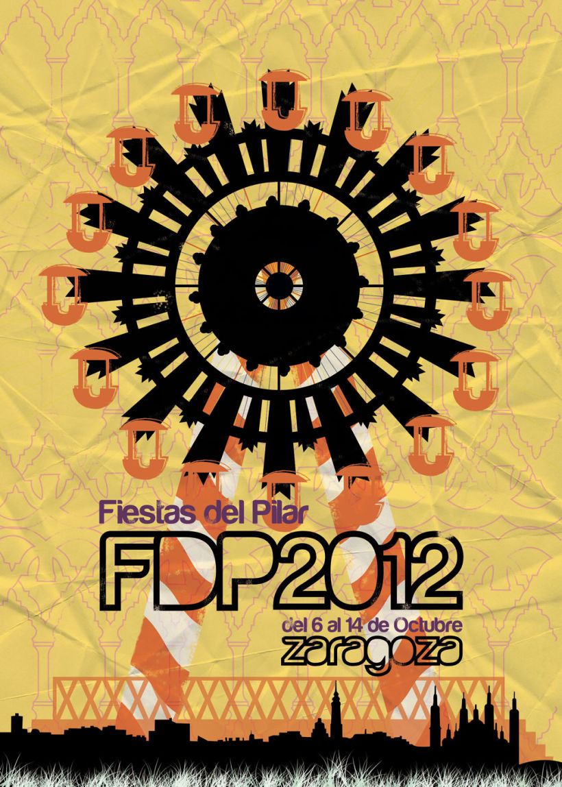 Cartel de las Fiestas del Pilar 2012 2