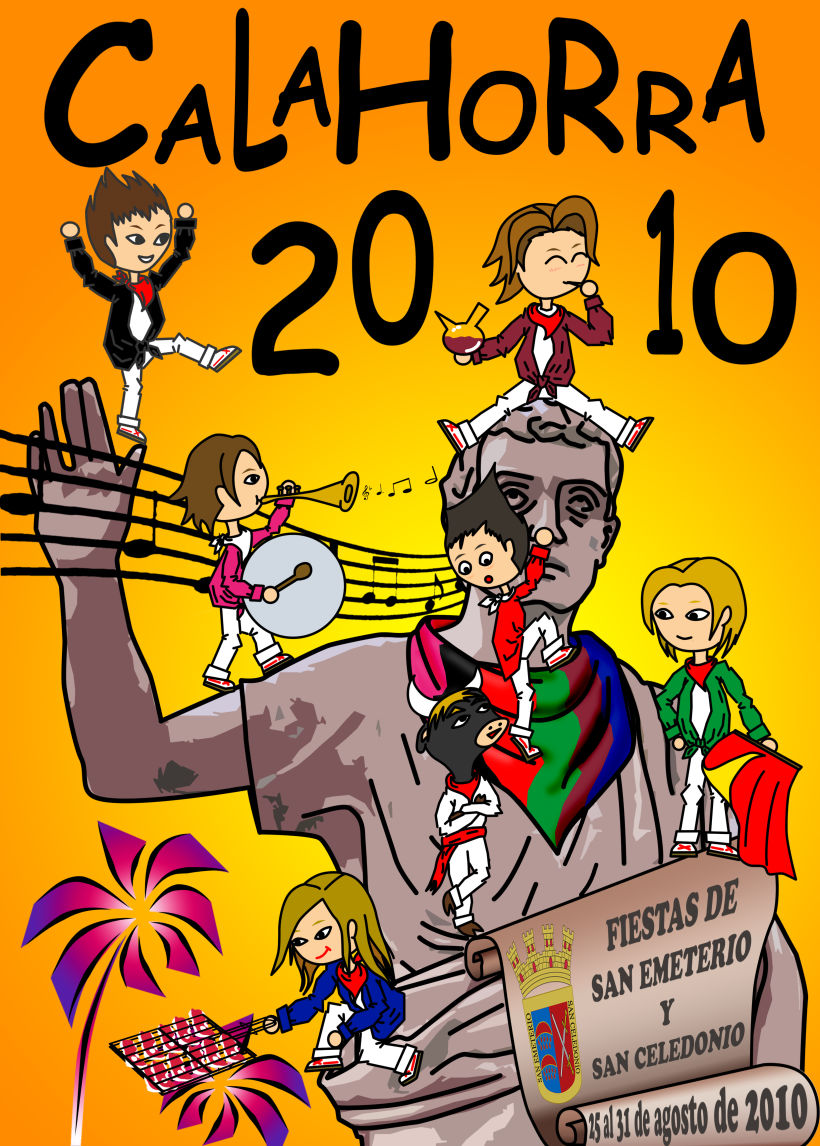 Cartel Fiestas Calahorra 2010 1