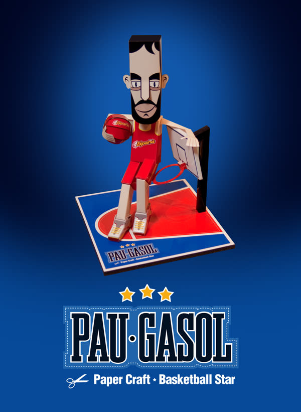 Pau Gasol - Paper Basketball Star 2