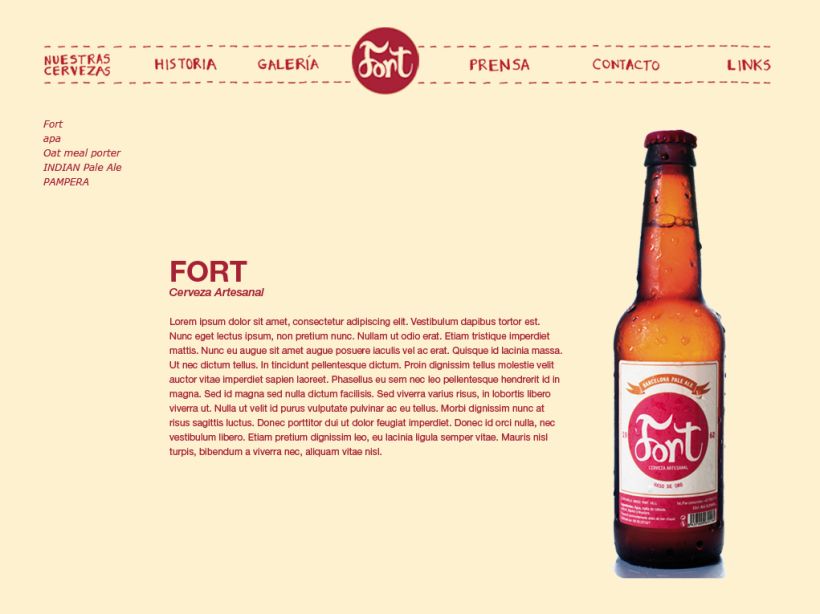 Propuesta Web Cerveza Fort 1