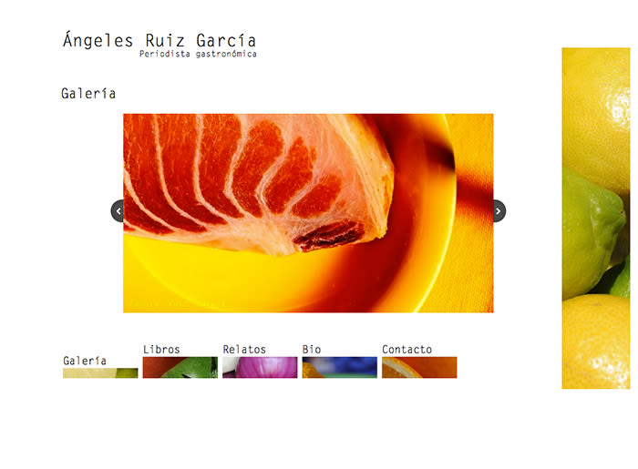 Diseño web Ángeles Ruiz García · Periodista gastronómica 2