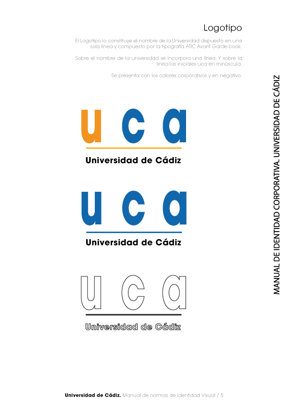 Manual Identidad Corporativa Universidad Cadiz 5