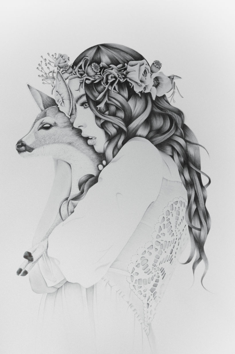 Deer Woman Illustration Kata Zapata 2