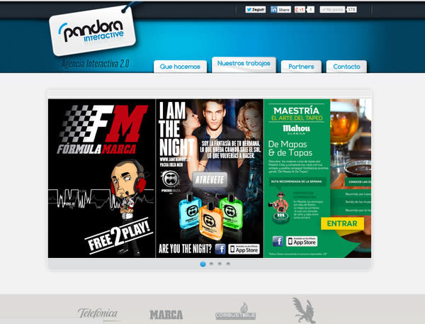 Diseño web PandoraInt 2