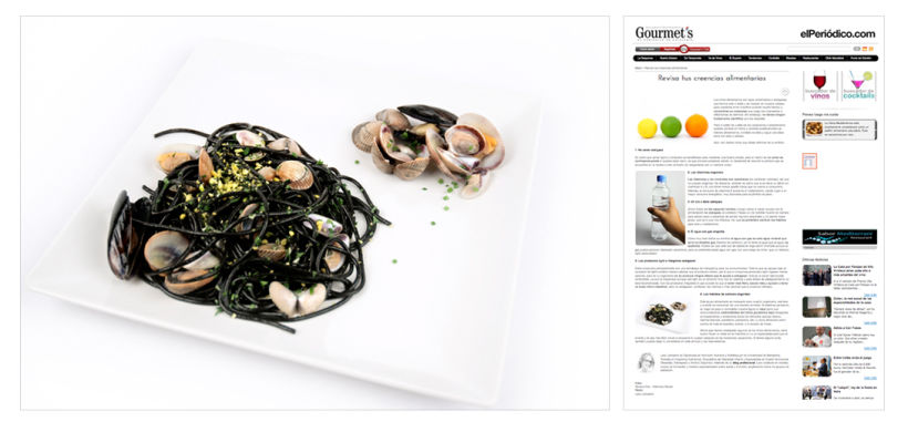 Gourmet's. El Periódico. Fotografias para el suplemento online. Photography for the newspaper online supplement.  4
