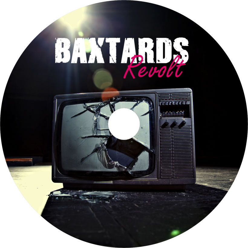 Promoción disco BaXtards, maquetación disco Revolt  2