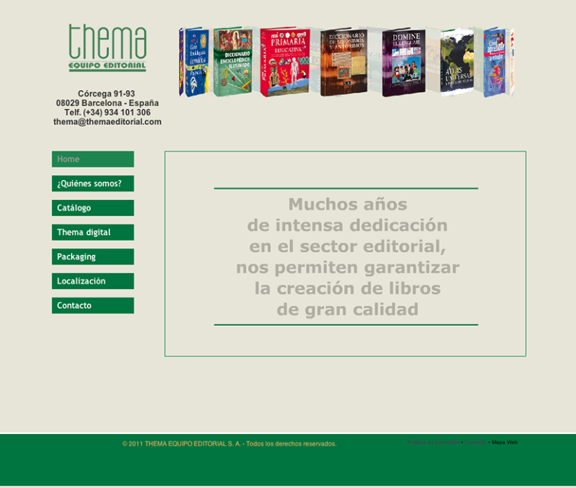 Site Web THEMA EQUIPO EDITORIAL 1