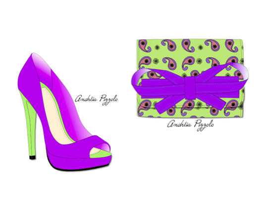 Drawings - shoes and accessories 8