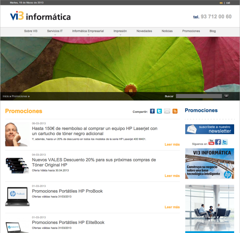 Vi3 Informática: Web Administrable 2
