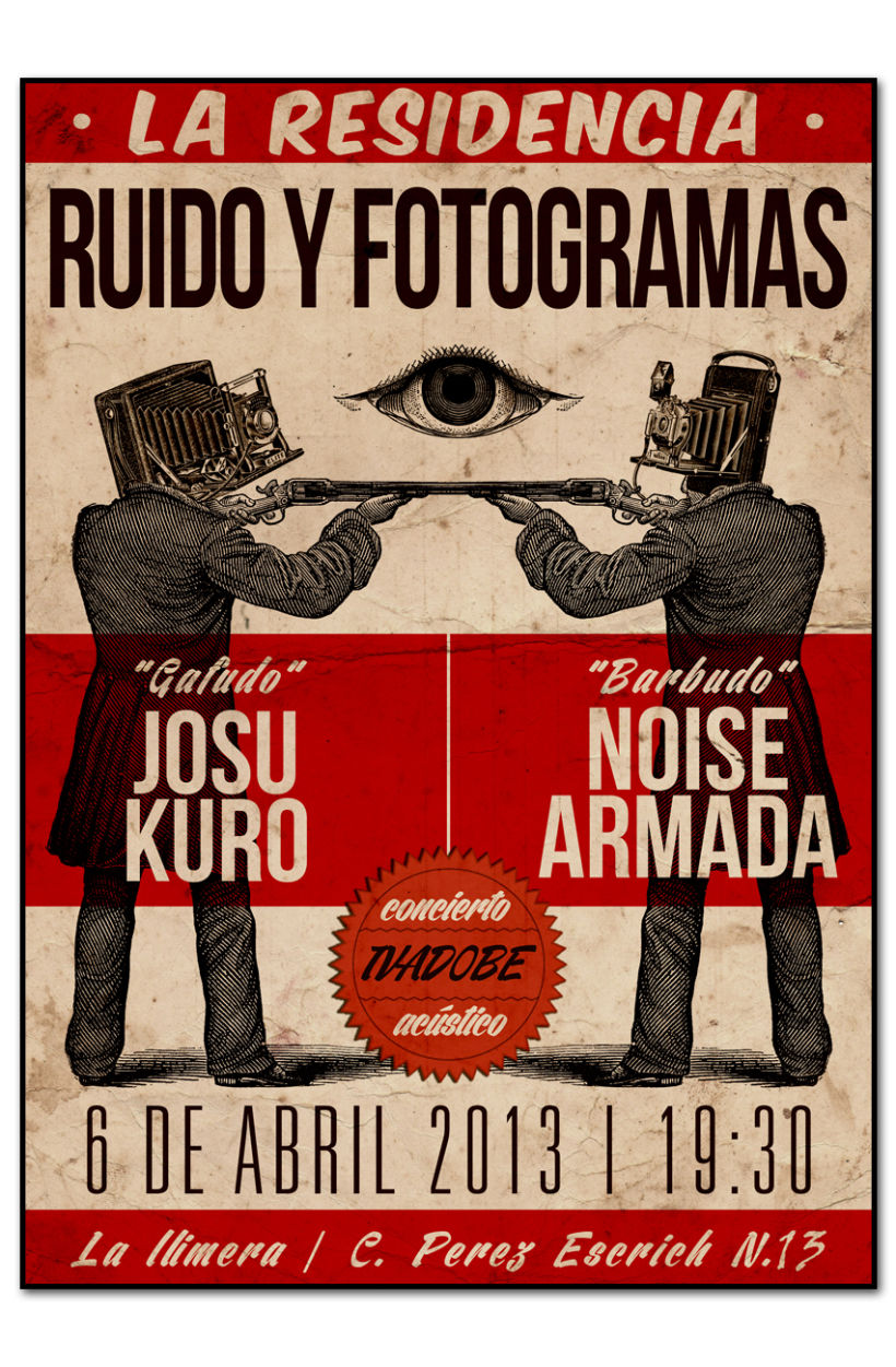 EXPOSICION "LA RESIDENCIA-RUIDO Y FOTOGRAMAS" | poster 1