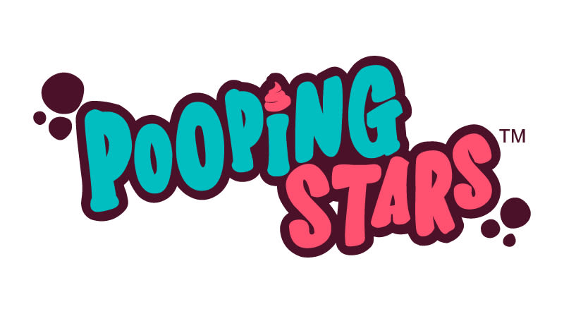 POOPING STARS Diseño logotipo 1
