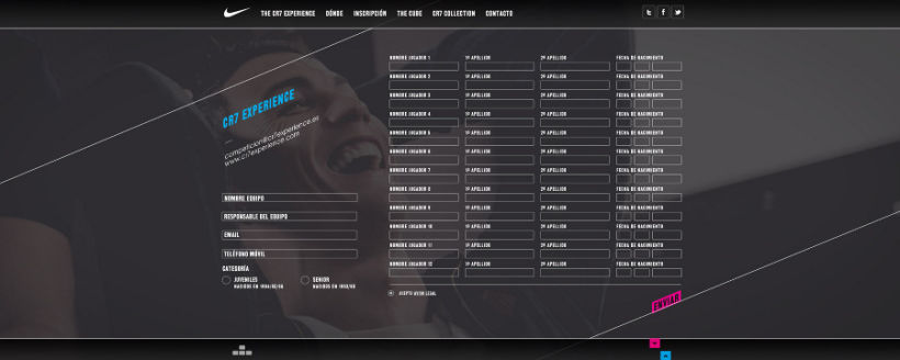 Nike CR7 Experience Website 3