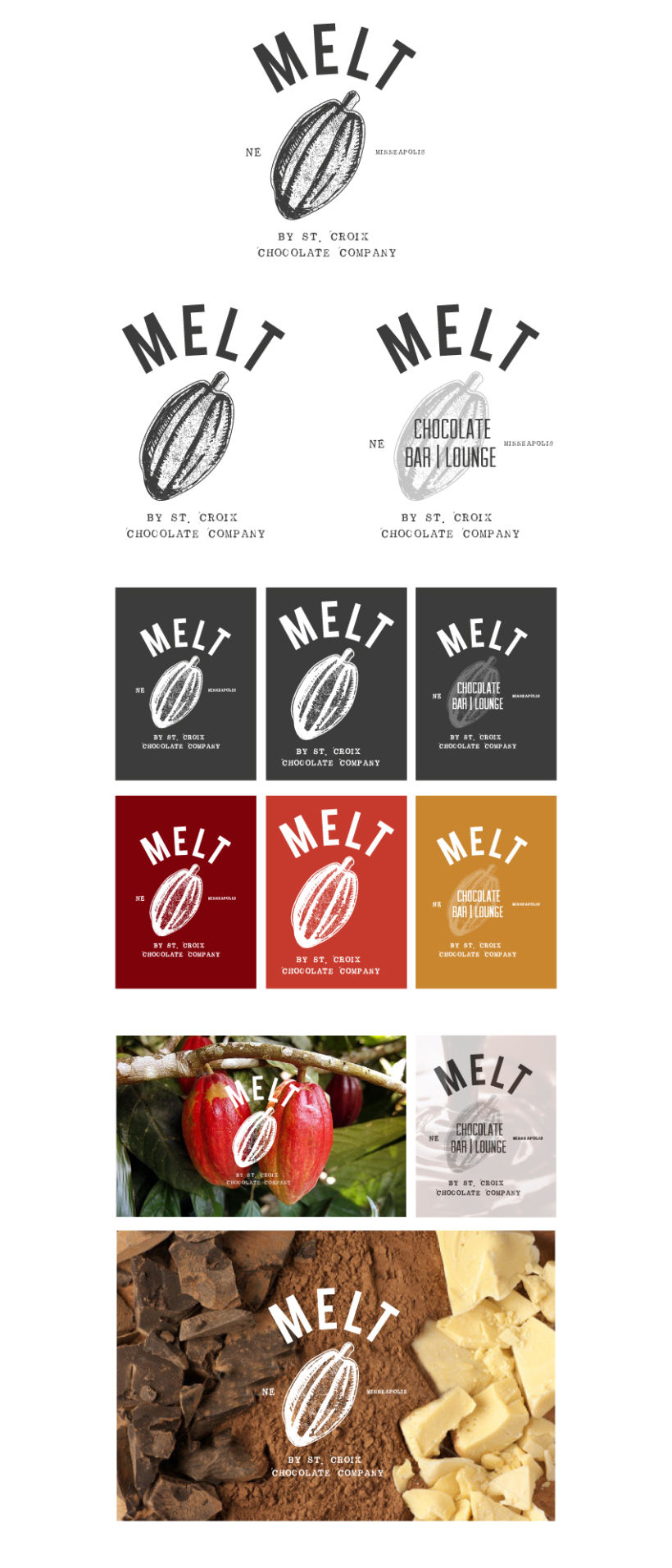 Propuesta de logo // MELT By St. Croix Chocolate Factory 1