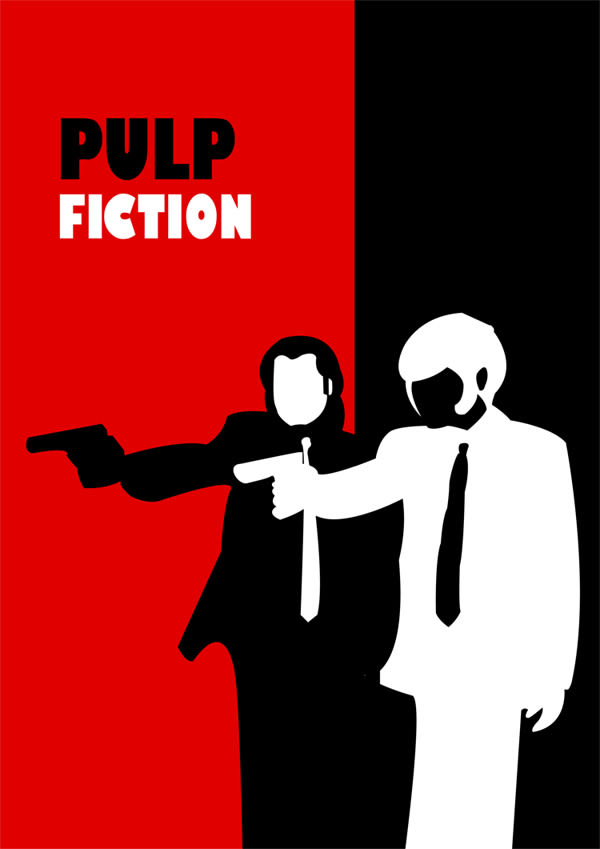 Cartel Pulp Fiction a lo Saul Bass 1